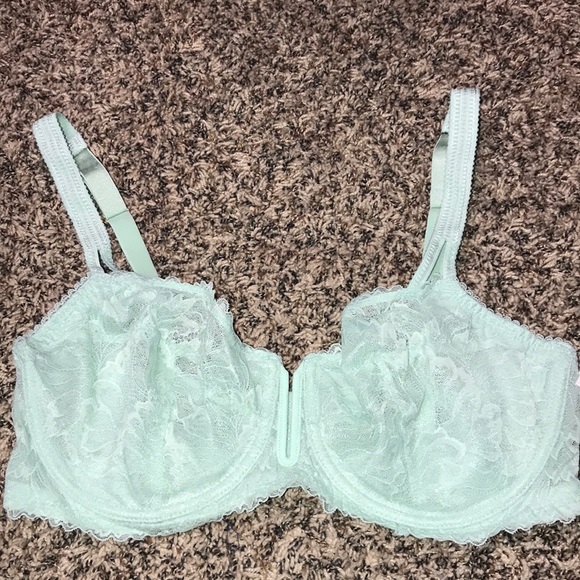 Auden Other - Auden 🍄 Unlined Underwire Balconette Coverage Mint Green Lace Bra Sz 36DD | NWT